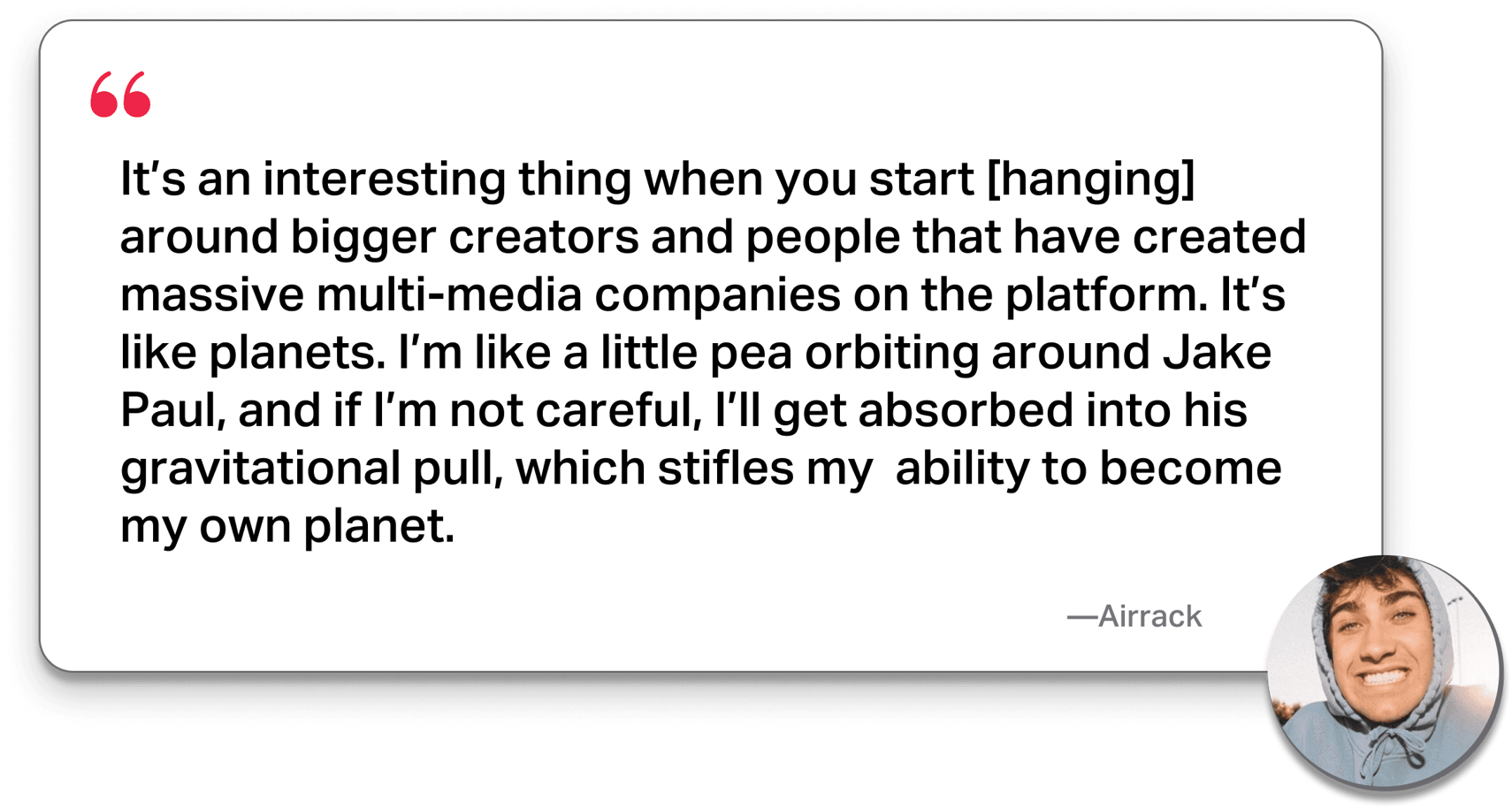 Be independent quote card