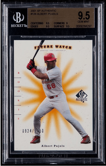 2001 SP Authentic Albert Pujols rookie card