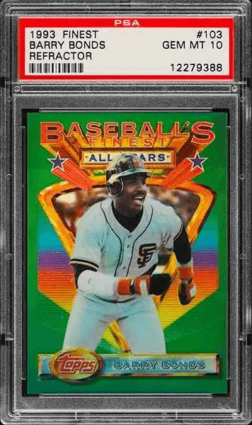 1993 Finest Refractor Barry Bonds #103