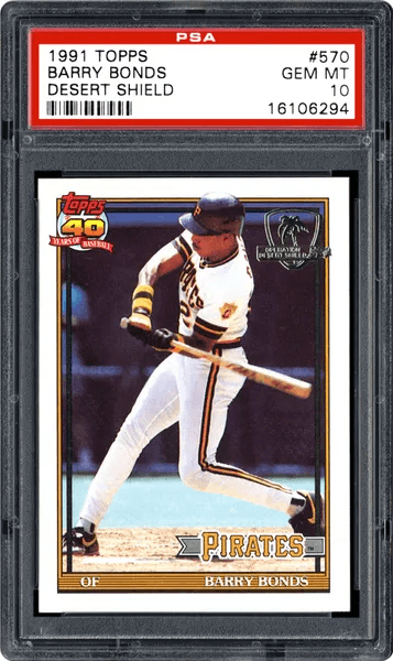 1991 Topps Desert Shield Barry Bonds #570