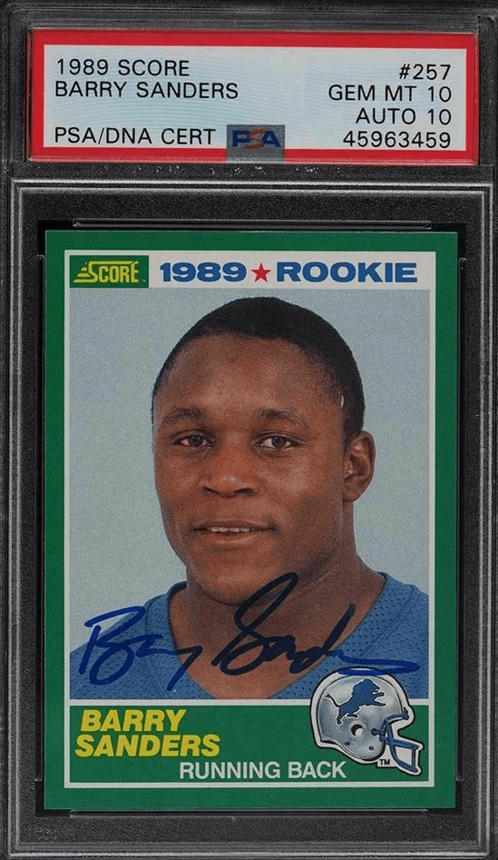 1989 Score Barry Sanders Rookie Card