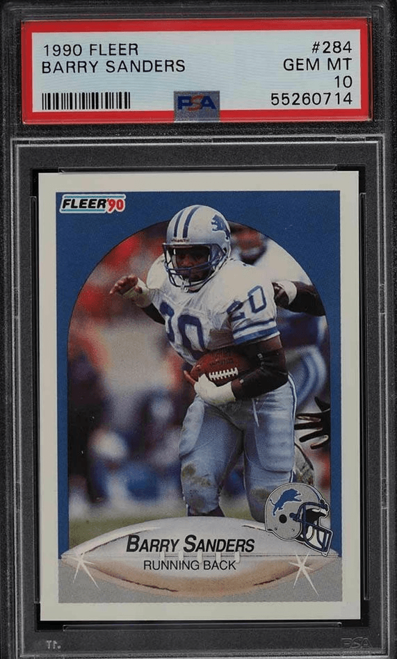 1990 Fleer Barry Sanders Card
