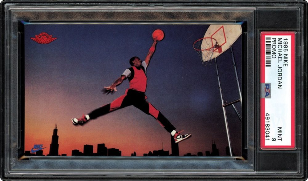 1985 Michael Jordan Nike Promo card