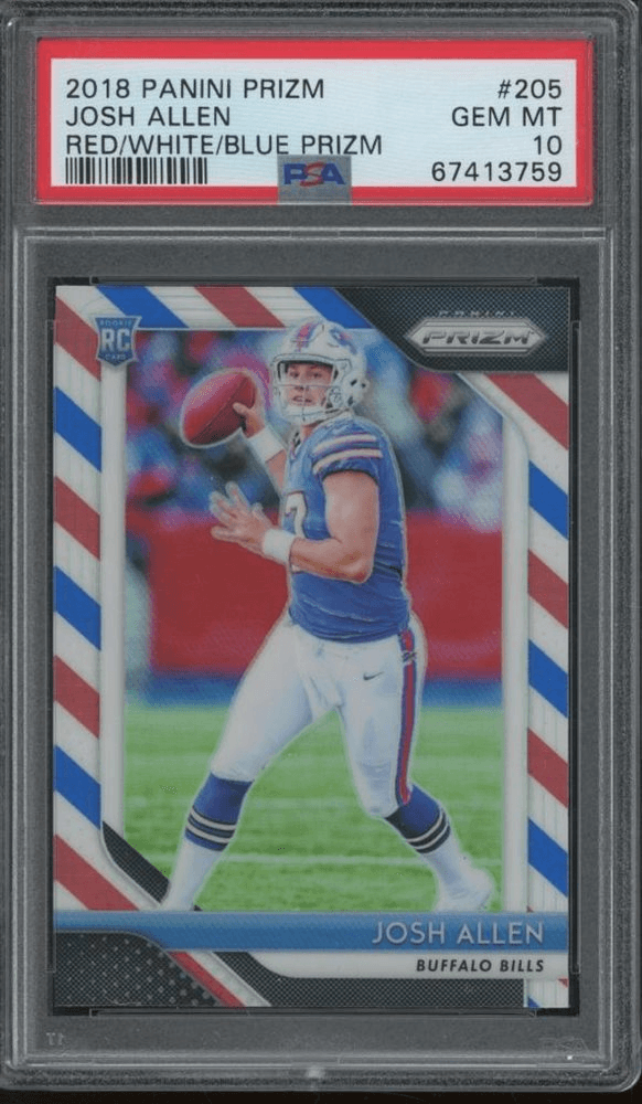 Josh Allen Red Prizm rookie card
