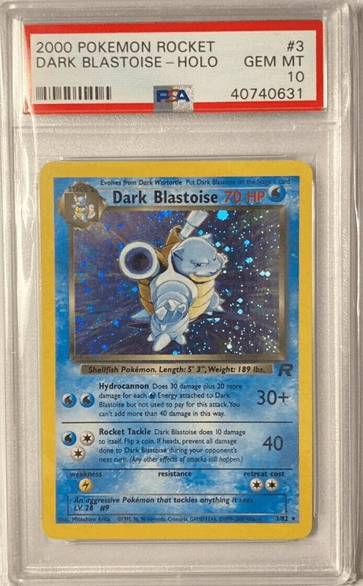 2000 Pokemon Rocket Dark Blastoise Holo #3
