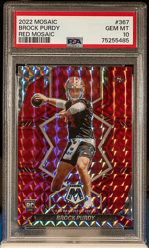 2022 Panini Mosaic Brock Purdy RC #367 Red Mosaic