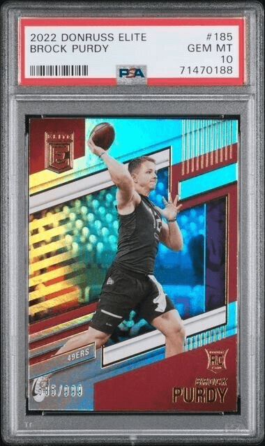 2022 Panini Donruss Elite Brock Purdy #185