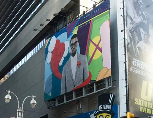 KAWS billboard Times Square