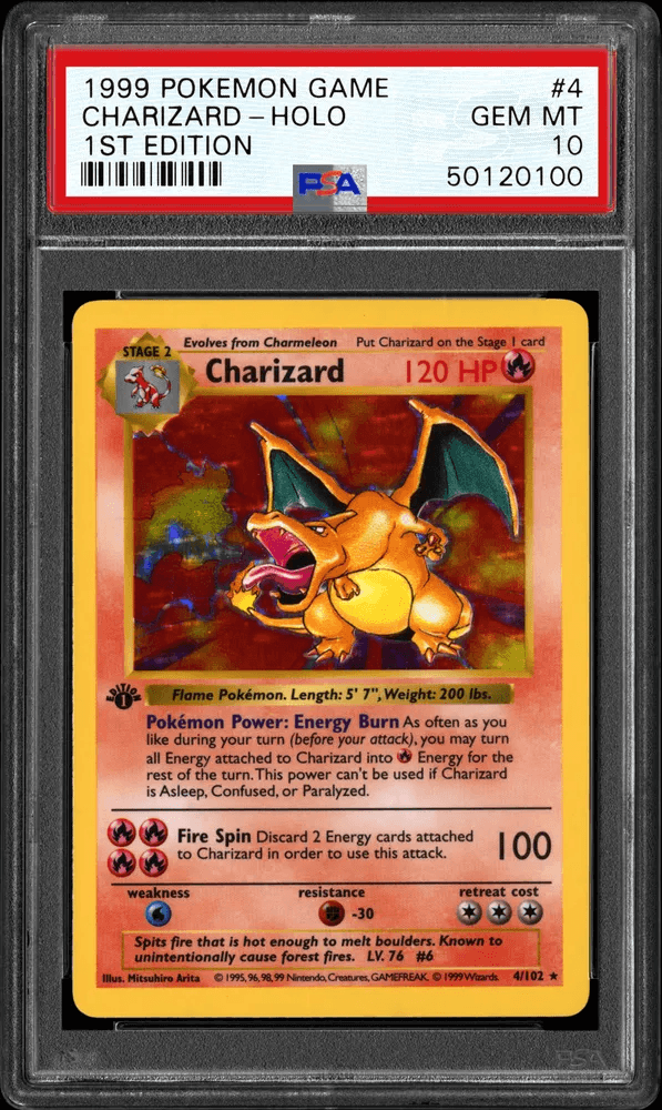 PSA 10 Charizard Holo 1st Edition