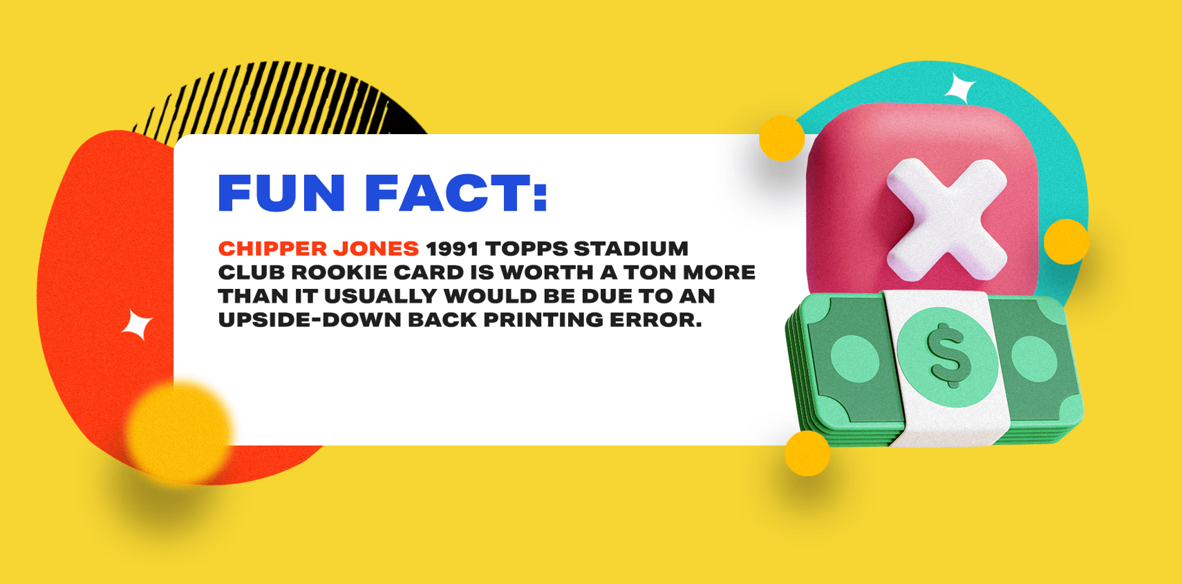 Chipper Jones fun fact graphic