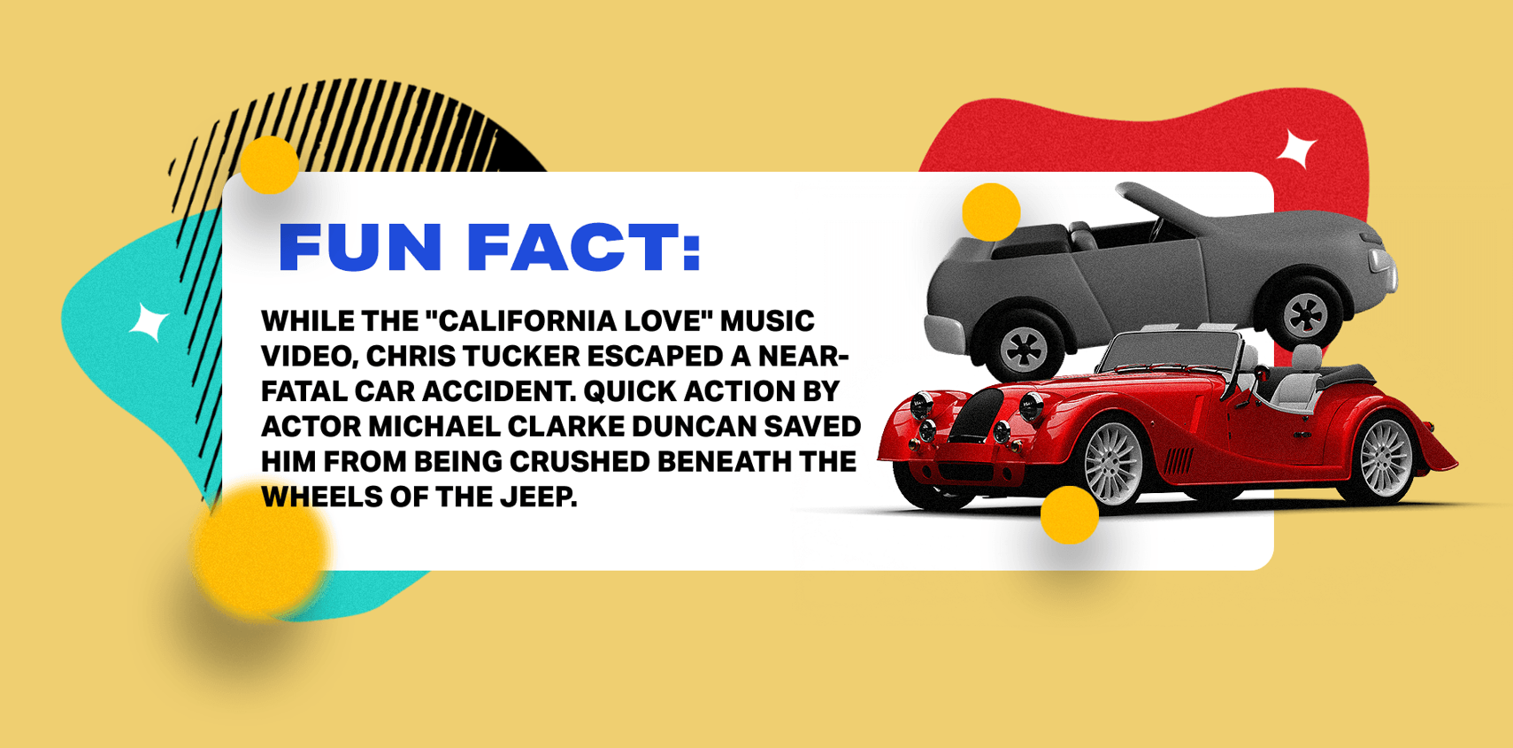 Chris Tucker fun fact graphic