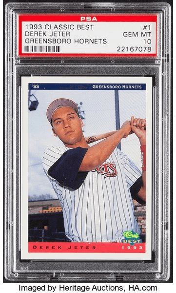 PSA 10 1993 Classic Best Greensboro Hornets Derek Jeter Card