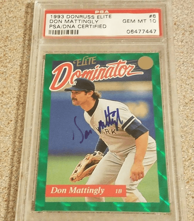 1993 Donruss Elite Dominator autographed
