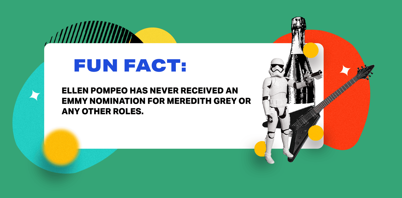 Ellen Pompeo fun fact infographic