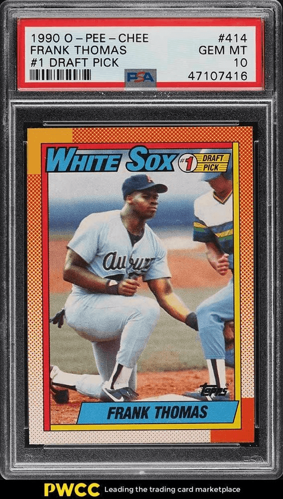 1990 O-Pee-Chee Frank Thomas Rookie Card #414