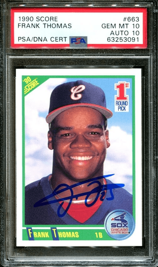 1990 Score Frank Thomas Rookie Card #663