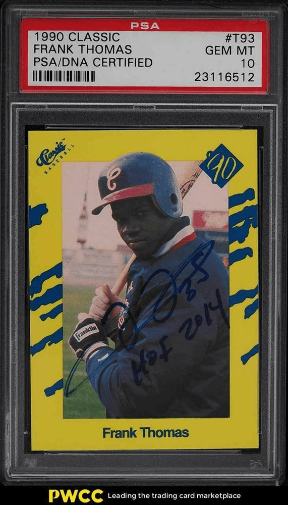 1990 Classic Yellow Frank Thomas #T93