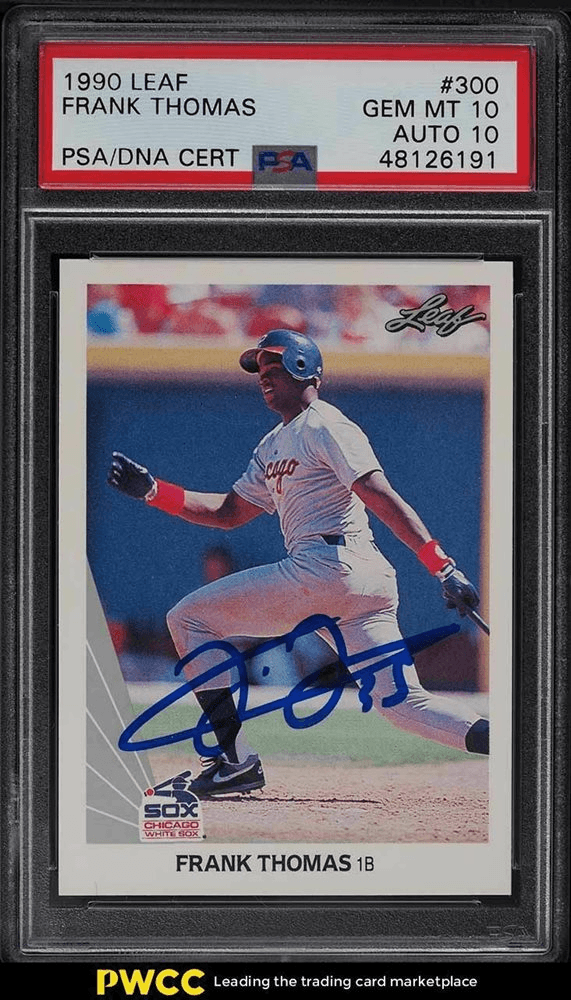 1990 Leaf Frank Thomas RC #300