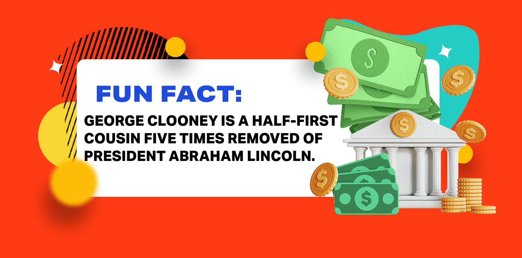 George Clooney fun fact graphic