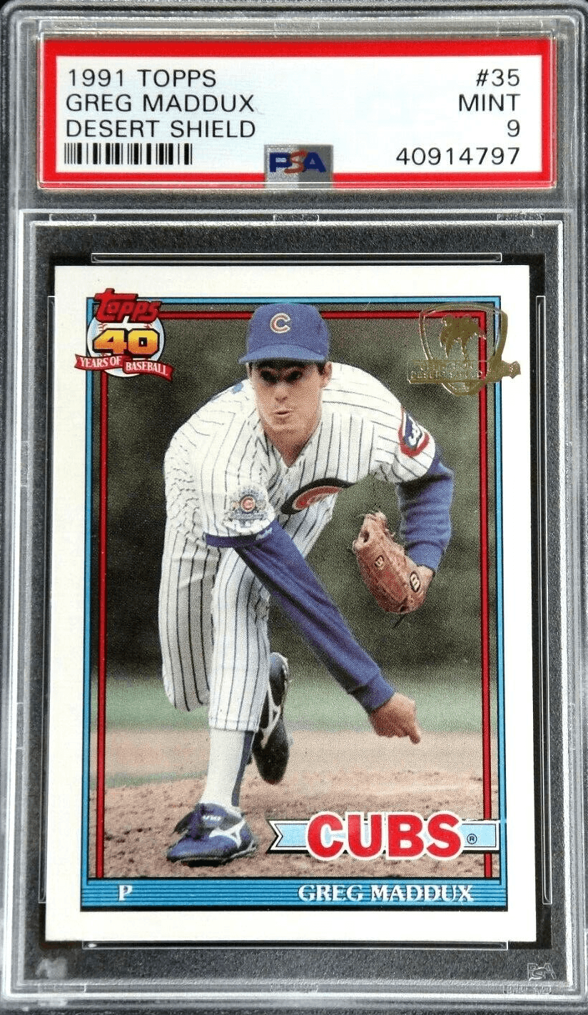 1991 Topps Greg Maddux Desert Shield