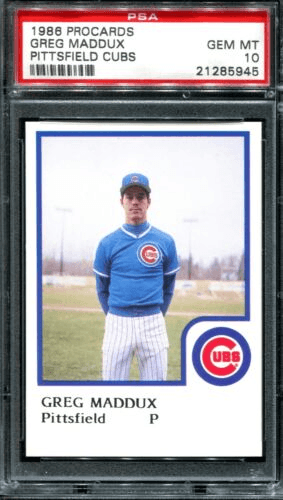 1986 Procards Pittsfield Cubs Greg Maddux set