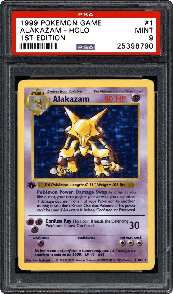 Alakazam Holo card