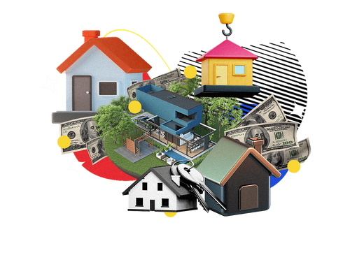 expensive houses graphic