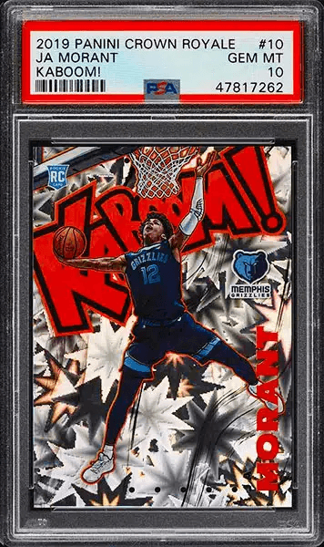 2019 Panini Crown Royale Kaboom! Ja Morant RC #10