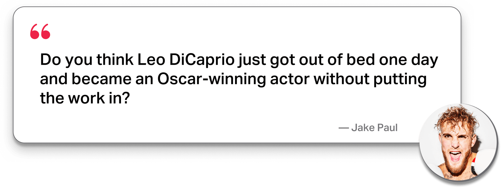 Jake Paul quote card