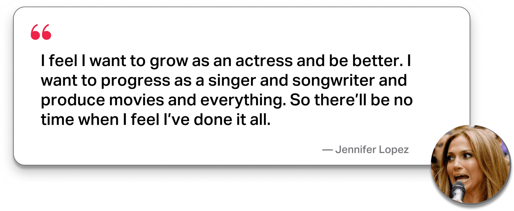 Strive to be bigger quote