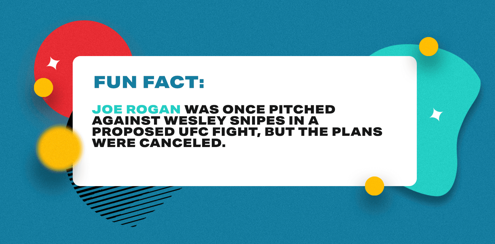 Joe Rogan fun fact infographic