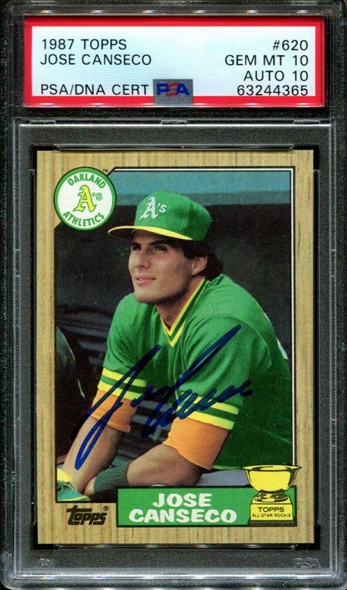 1987 Topps Jose Canseco #620 card