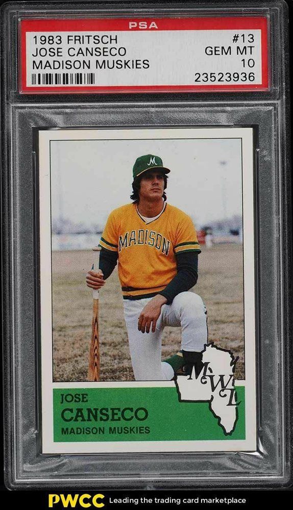 1983 Fritsch Madison Musketeers Jose Canseco #13 card