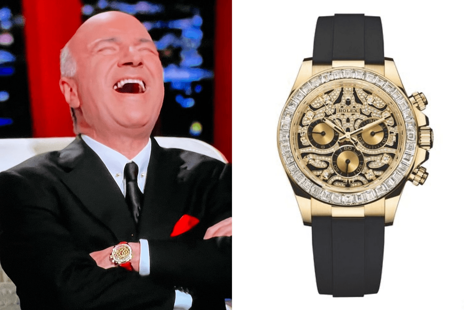 Kevin O'Leary Eye of the Tiger watch
