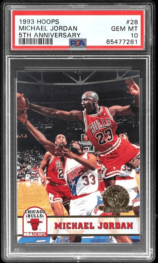 PSA Graded 1993 NBA Hoops Jordan #28 card