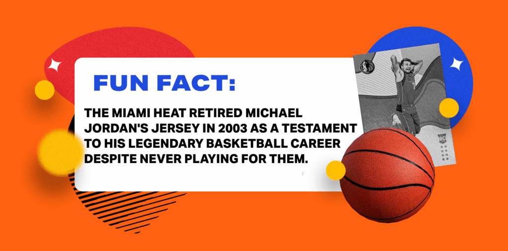 Michael Jordan fact about Heat retiring his number