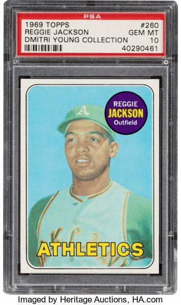 1969 Topps Reggie Jackson Rookie Card #260