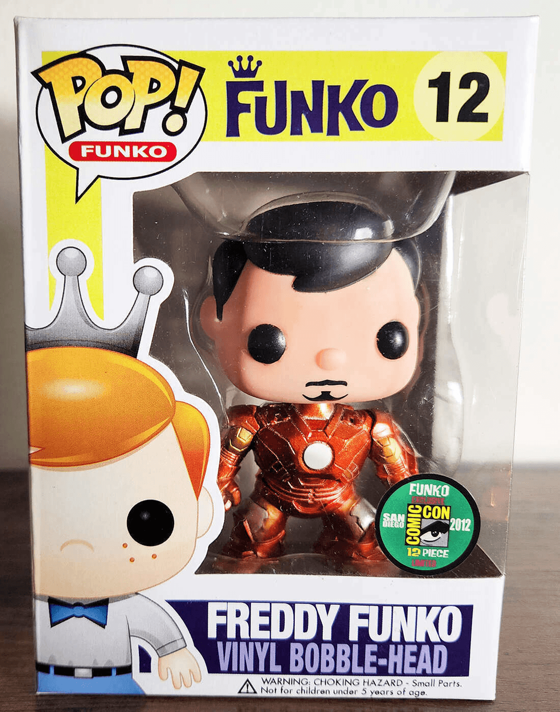 The Freddy Funko Metallic Iron Man