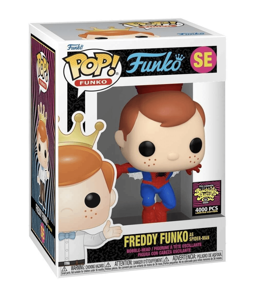 The 2024 Freddy Funko as Spider-Man (Glow in the Dark)