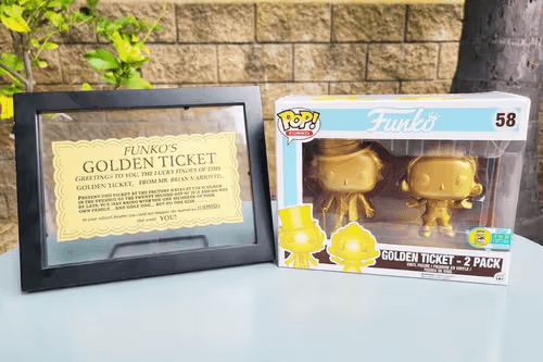 The 2016 Golden Ticket 2-Pack Willy Wonka and Oompa Loompa Funko Pops