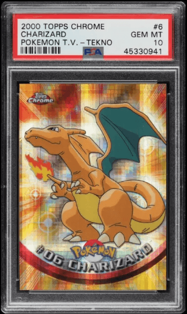 Topps Chrome Charizard Tekno