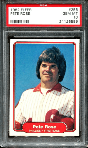 1982 Fleer Pete Rose card
