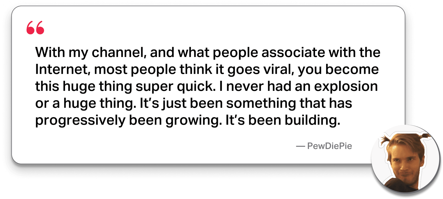 Be patient and consistent quote card