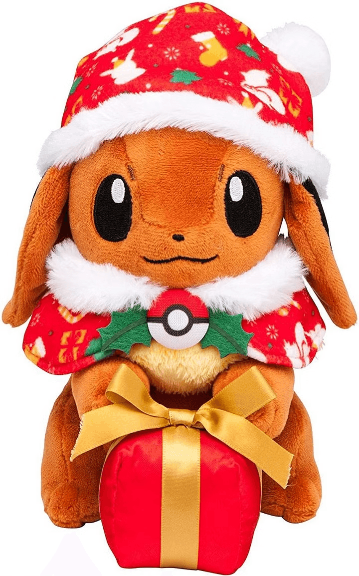 Christmas-themed Eevee plush set