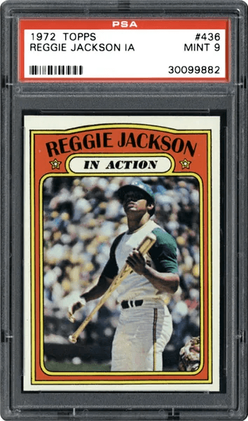 A PSA 9 1972 Topps Reggie Jackson #436