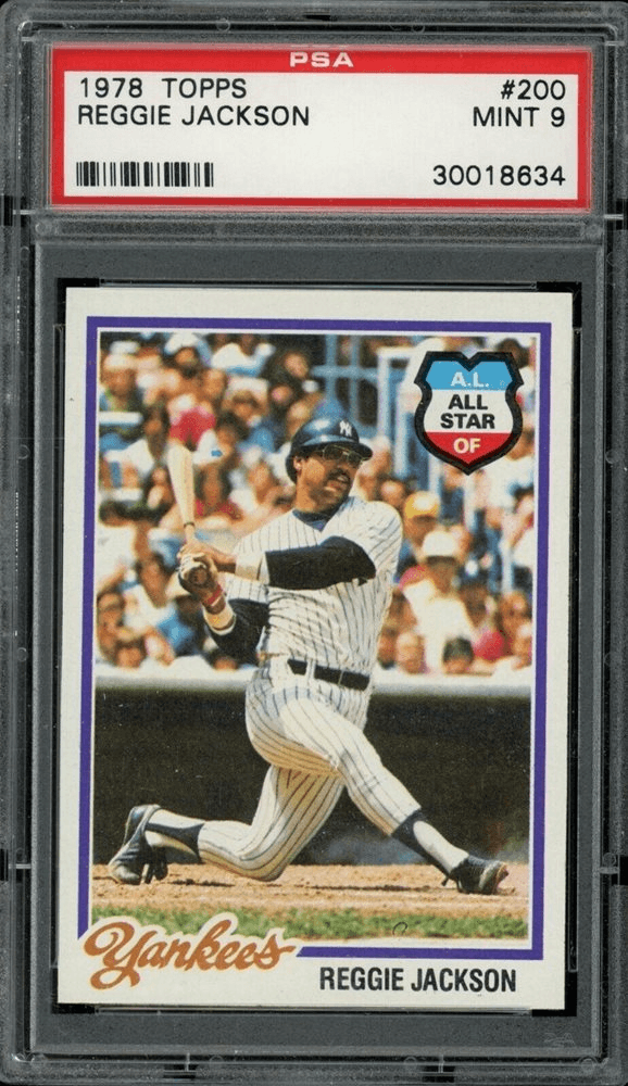 A PSA 9 1978 Topps Reggie Jackson #200