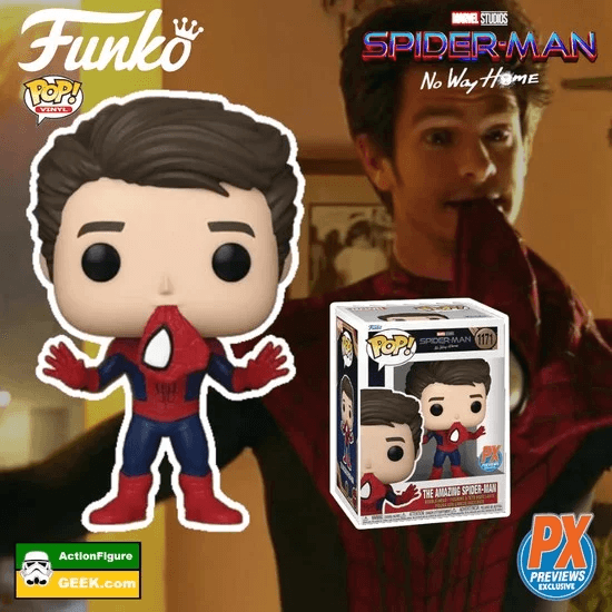 1171 The Amazing Spider-Man (Unmasked) No Way Home Funko Pop