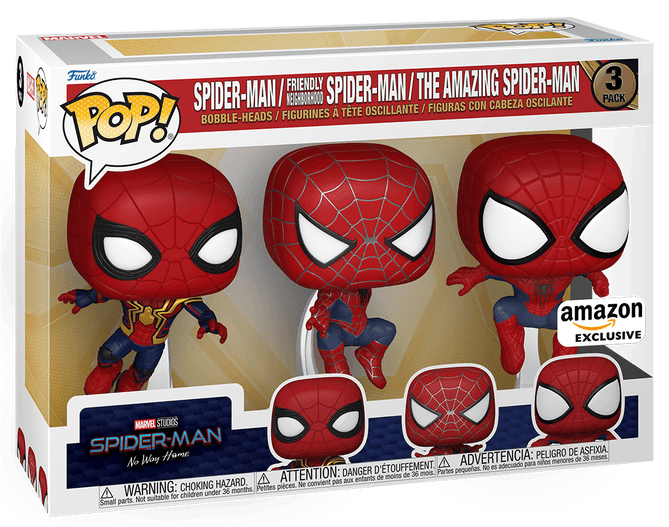 03 Spider-Man: No Way Home Funko Pop 3-pack
