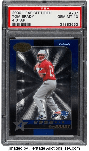 2000 Leaf Certified Tom Brady Rookie Card #207