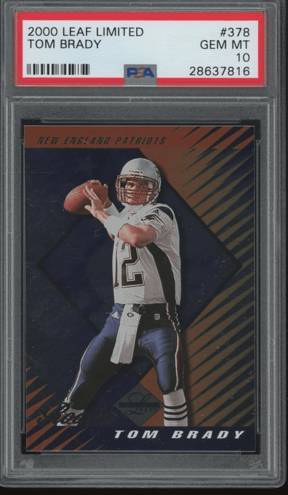 2000 Leaf Limited Tom Brady Rookie Card #378